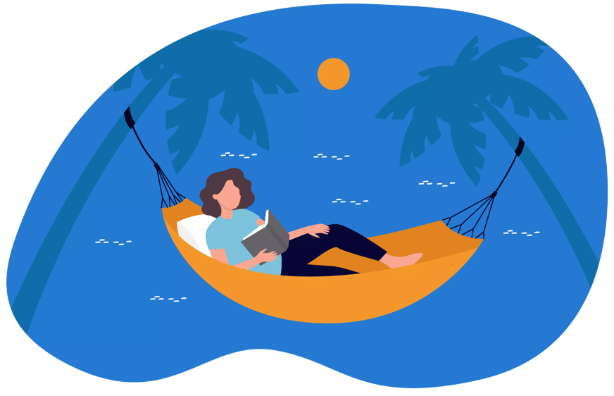 hammock on the beach